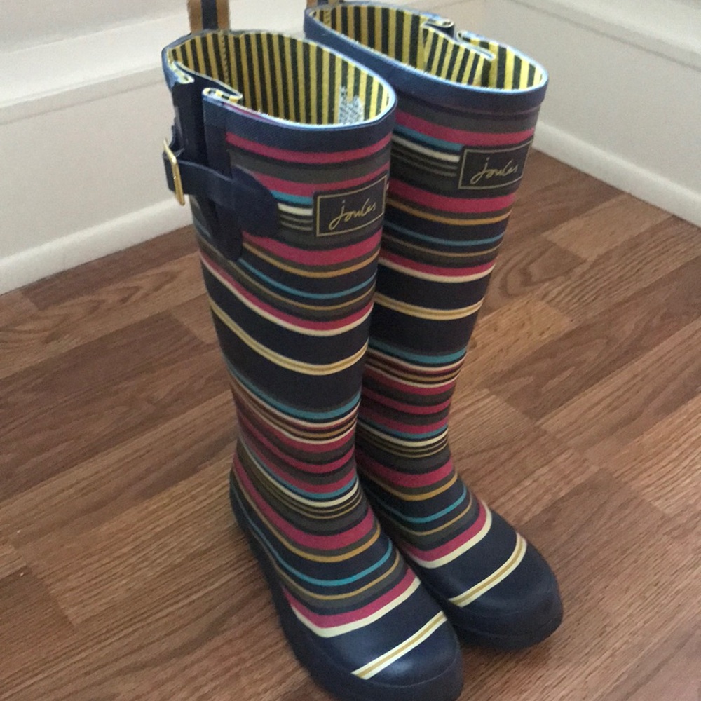 ⛈☂️Striped Colorful Rain Boots